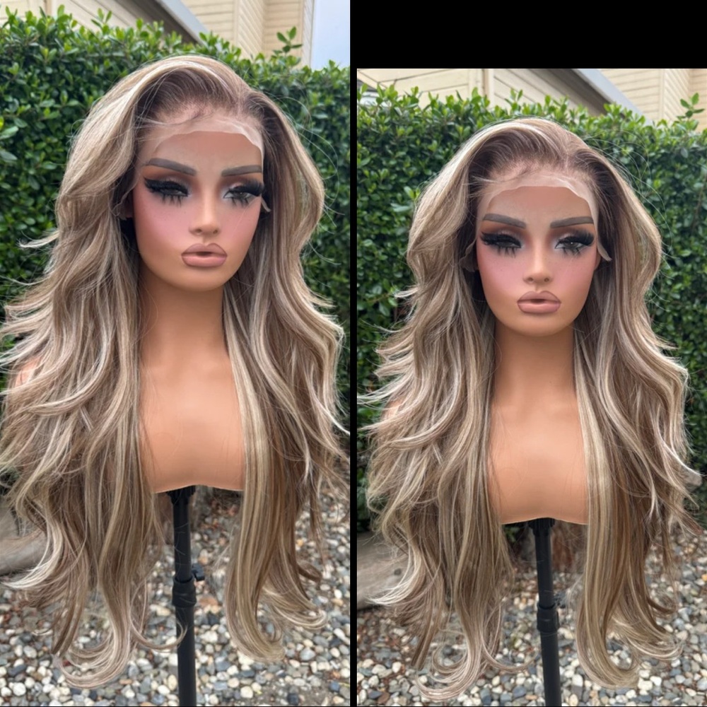 Human Hair Blended Lace Front Wig